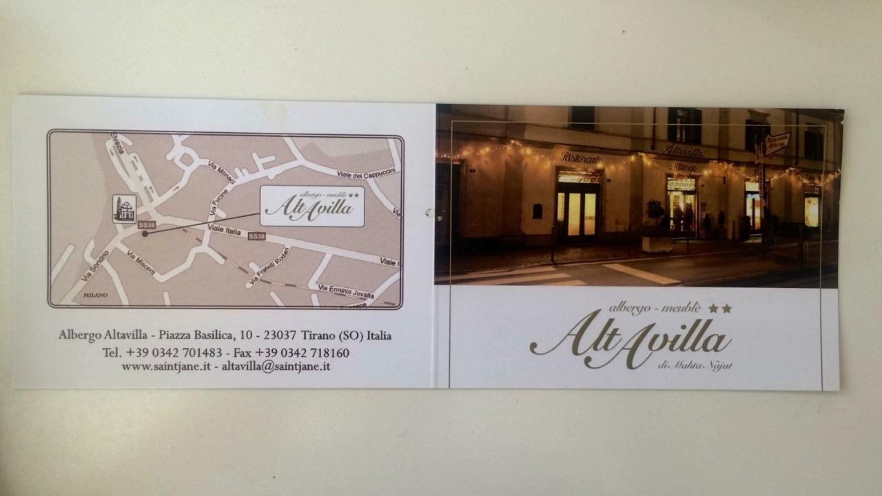 Albergo Altavilla Tirano Kültér fotó